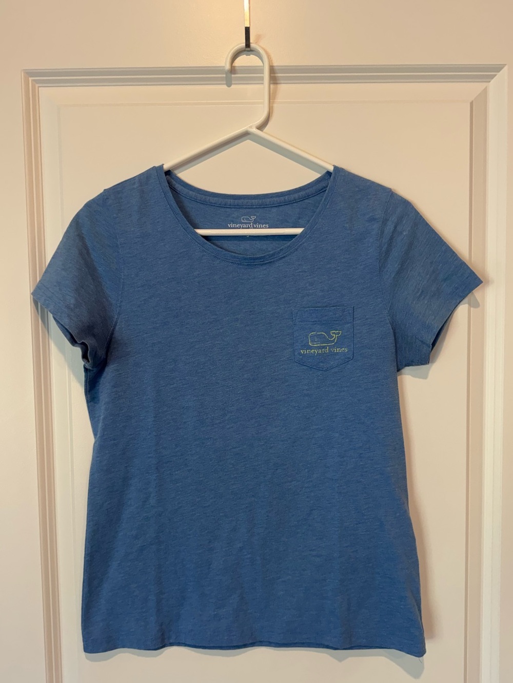 Vineyard Vines Heather Blue Short-Sleeve Pocket Tee
